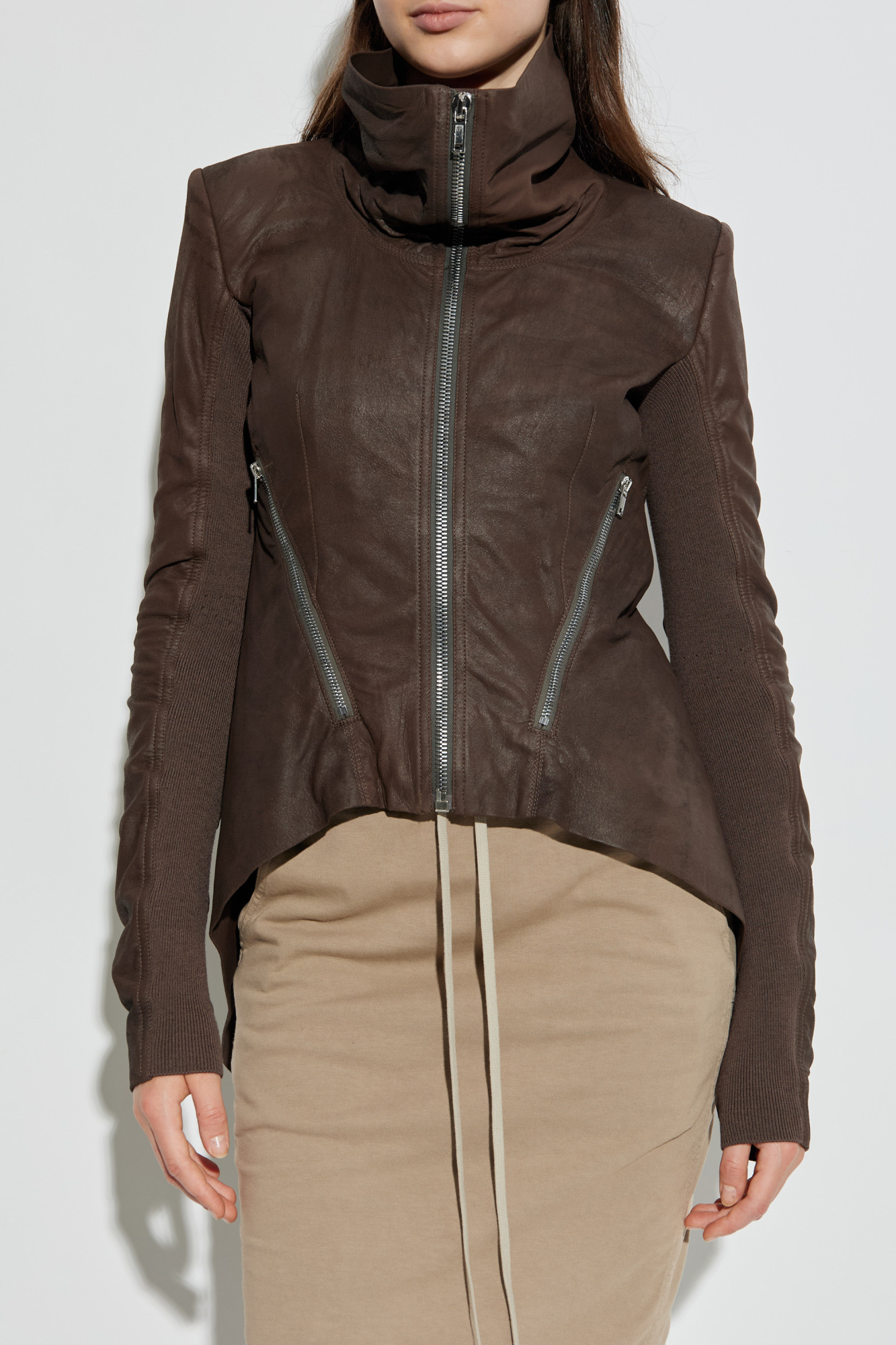 Rick Owens 'Naska' leather jacket | Women's | Vitkac